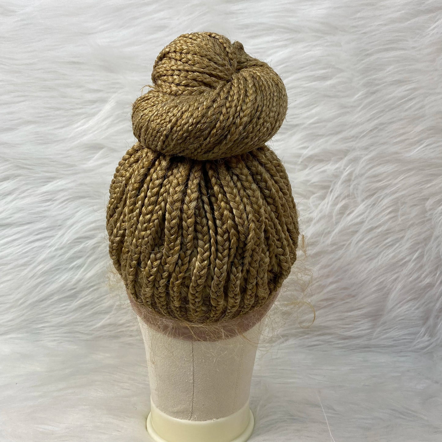 Lace Bun Braided Wigs Synthetic Lace Front - Supreme Lush Hair