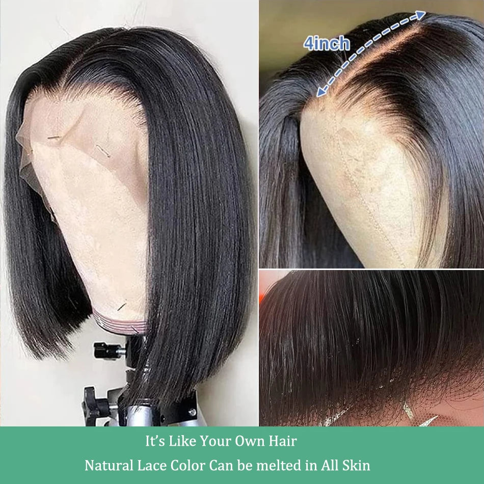 Colored Short Bob Human Hair Wigs