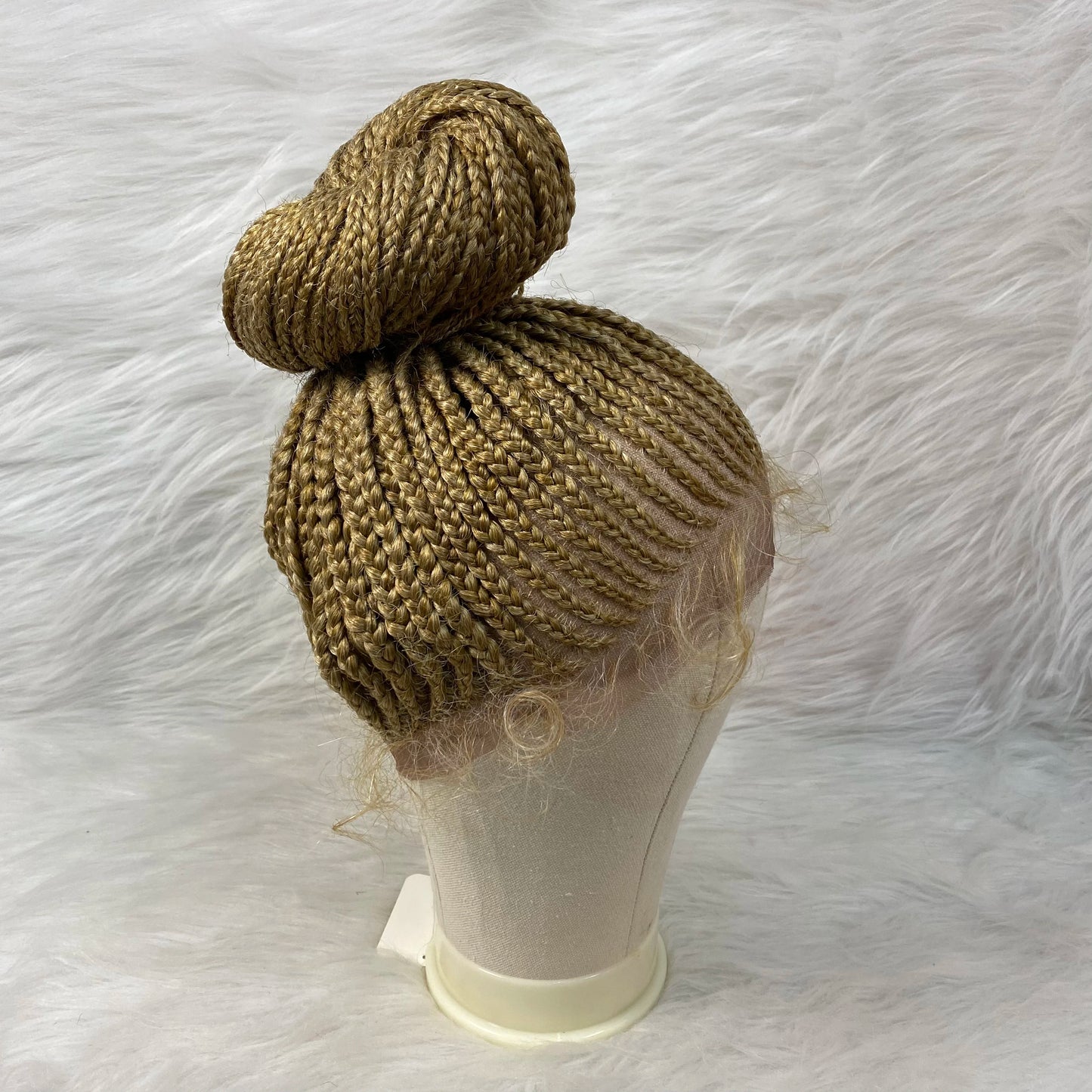 Lace Bun Braided Wigs Synthetic Lace Front - Supreme Lush Hair