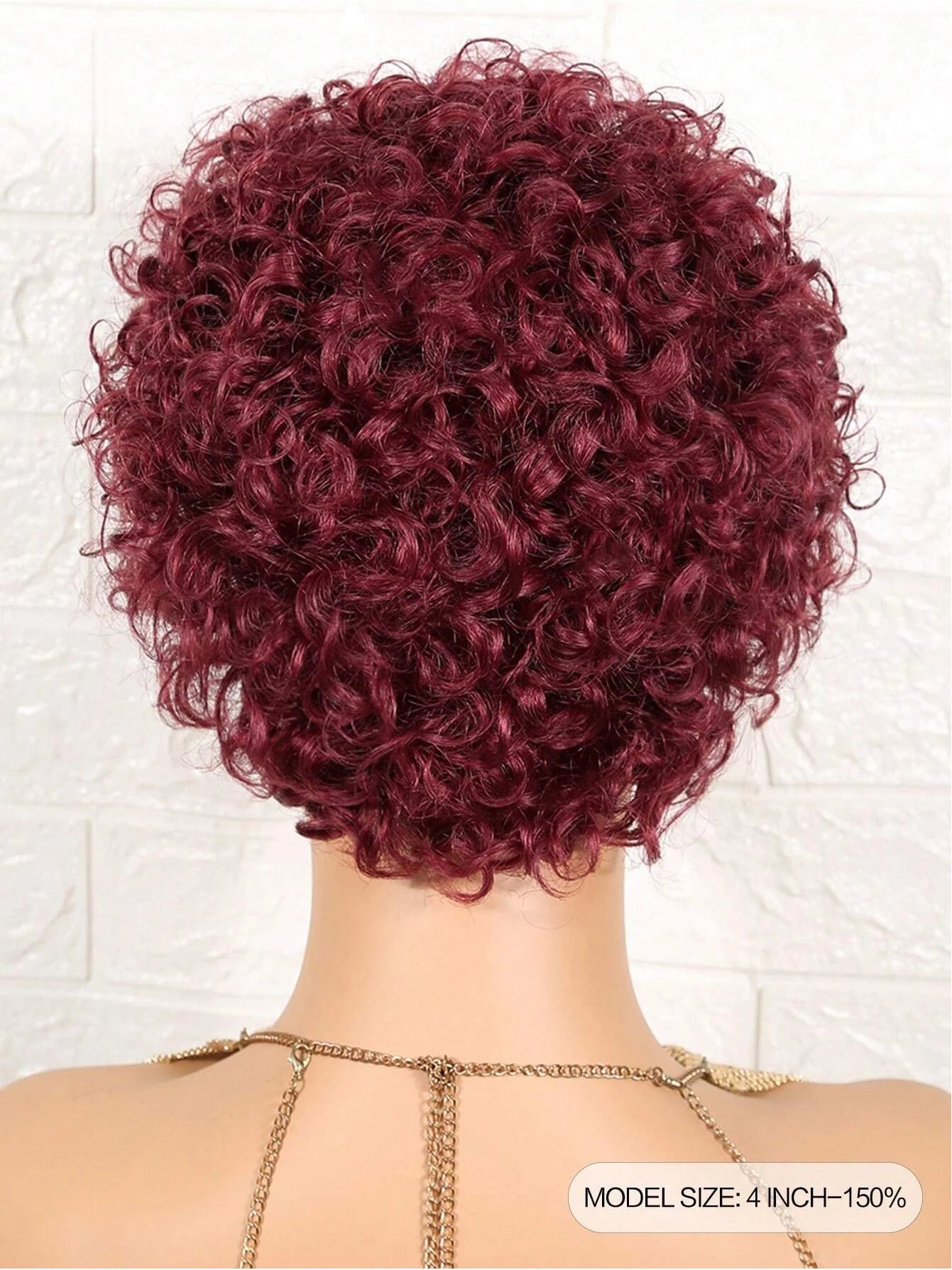 Short Curly Wave Pixie Cut Hair