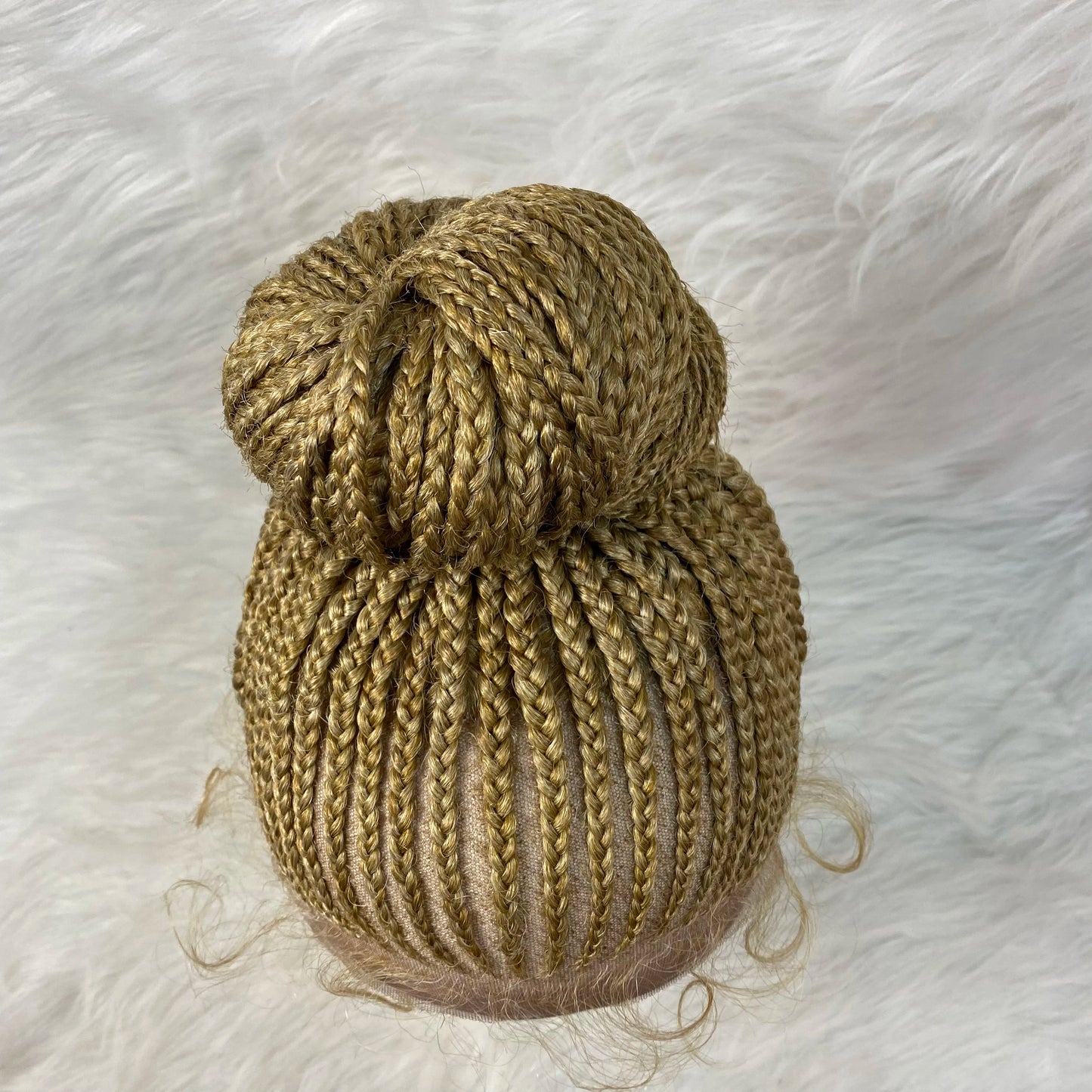 Lace Bun Braided Wigs Synthetic Lace Front - Supreme Lush Hair