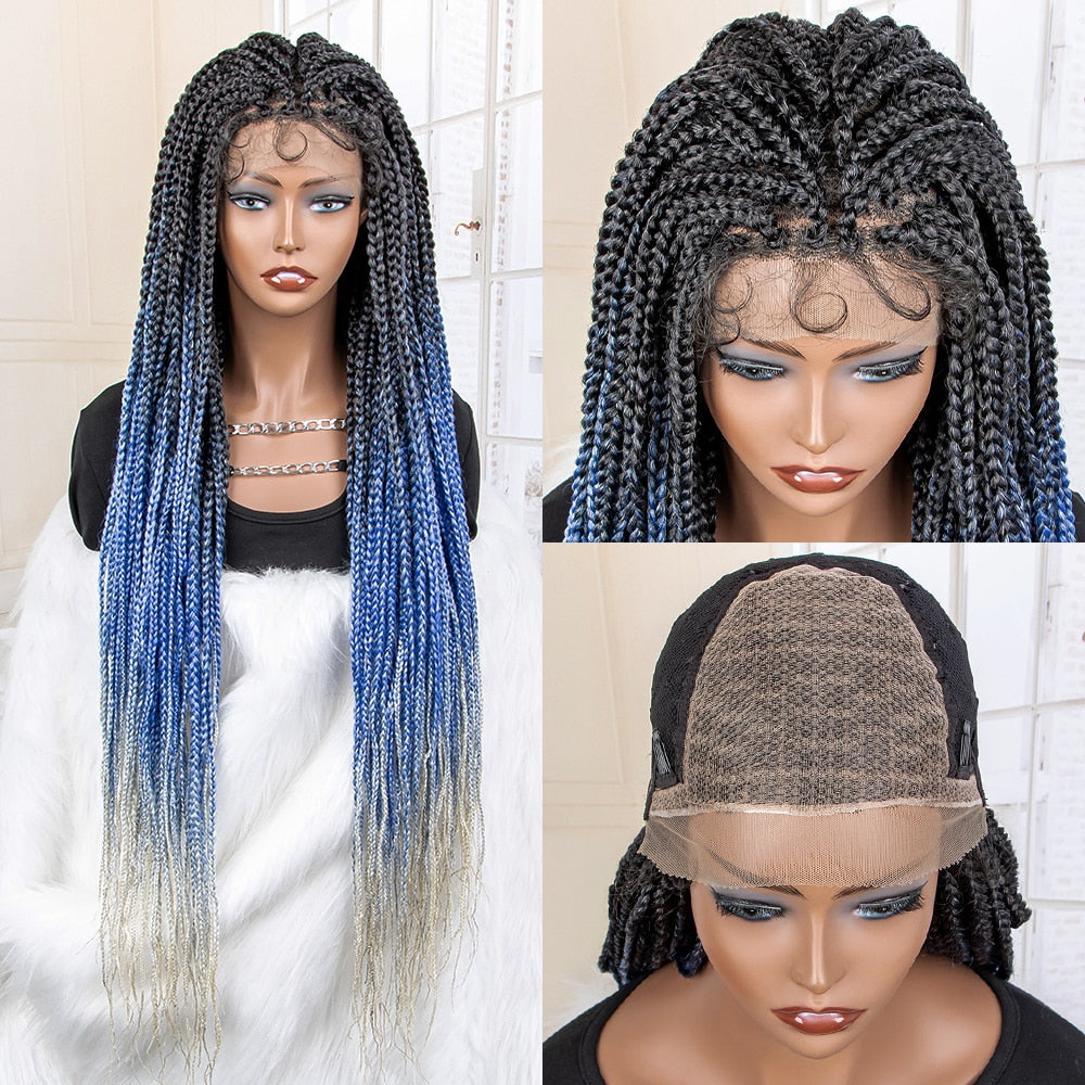 Synthetic 9x6 Lace Frontal Braided Wigs - Supreme Lush Hair