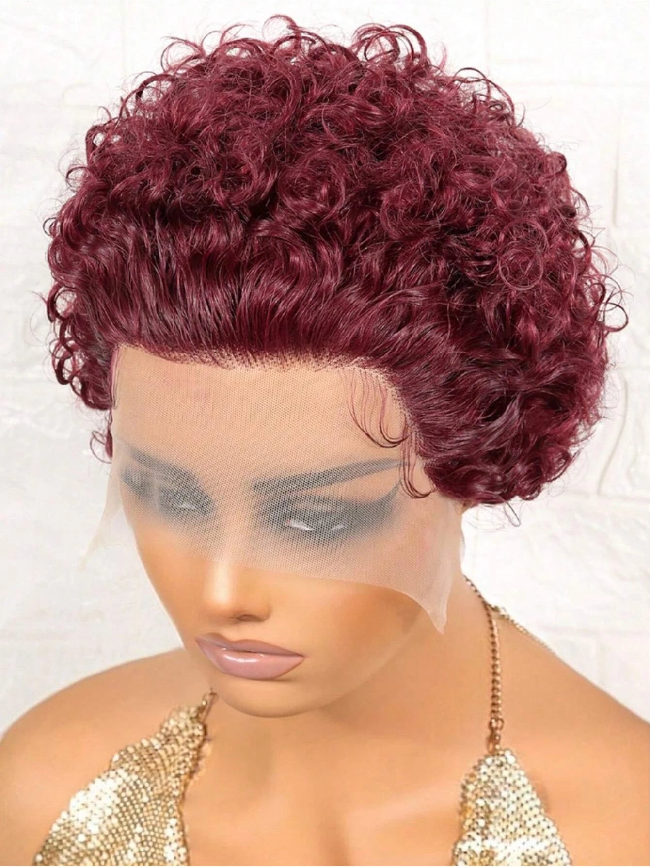 Short Curly Wave Pixie Cut Hair