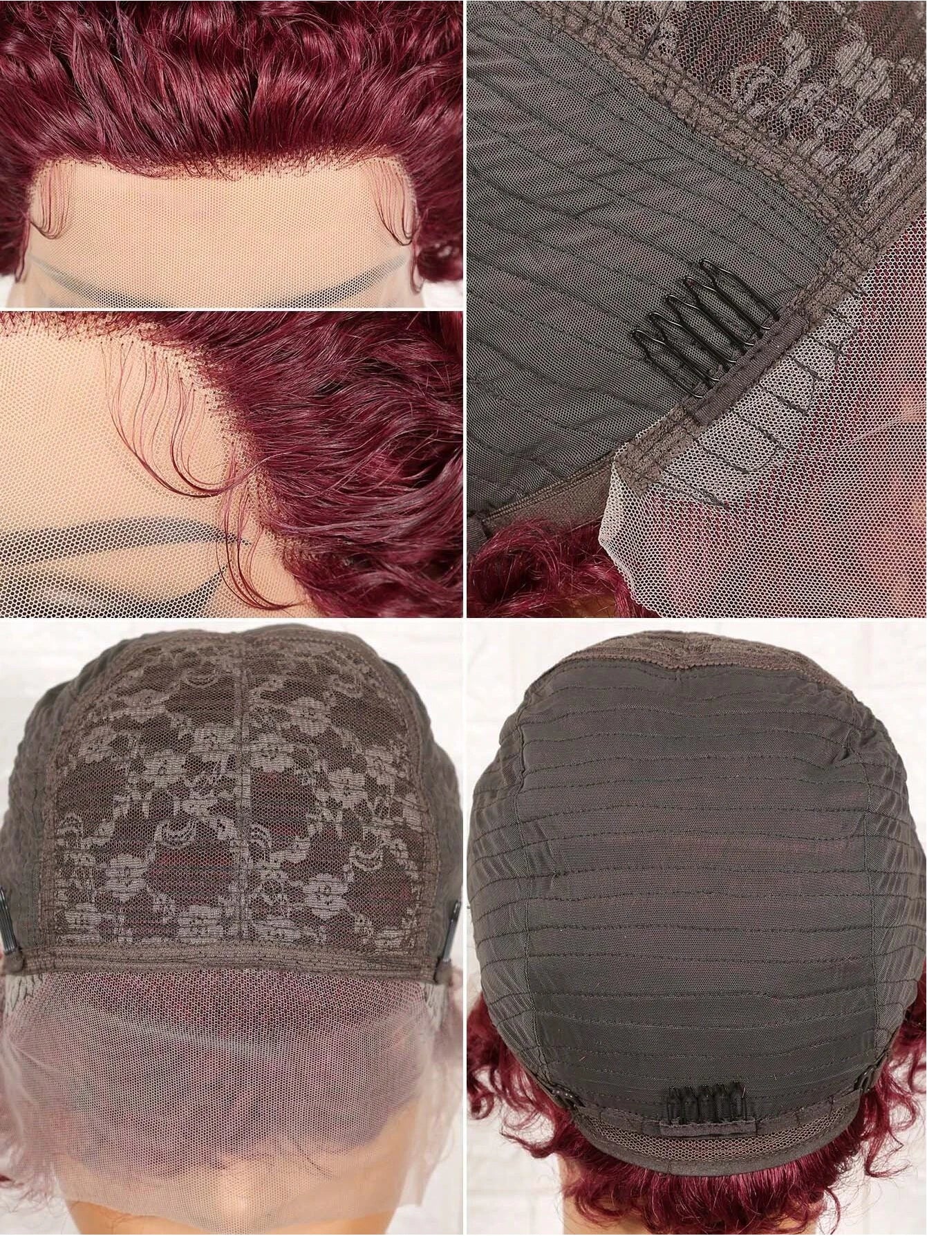 Short Curly Wave Pixie Cut Hair