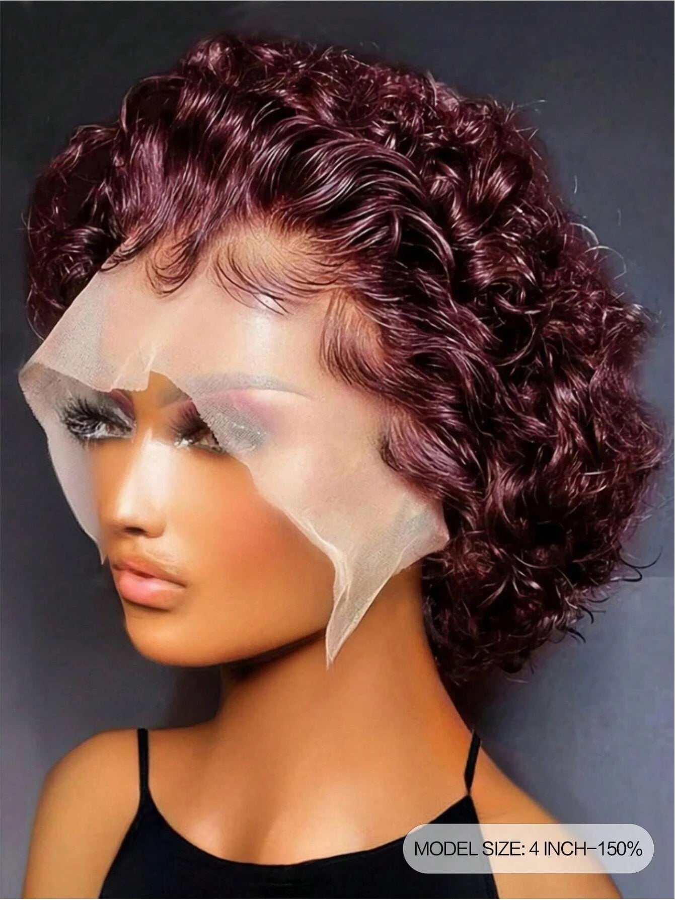 Short Curly Wave Pixie Cut Hair