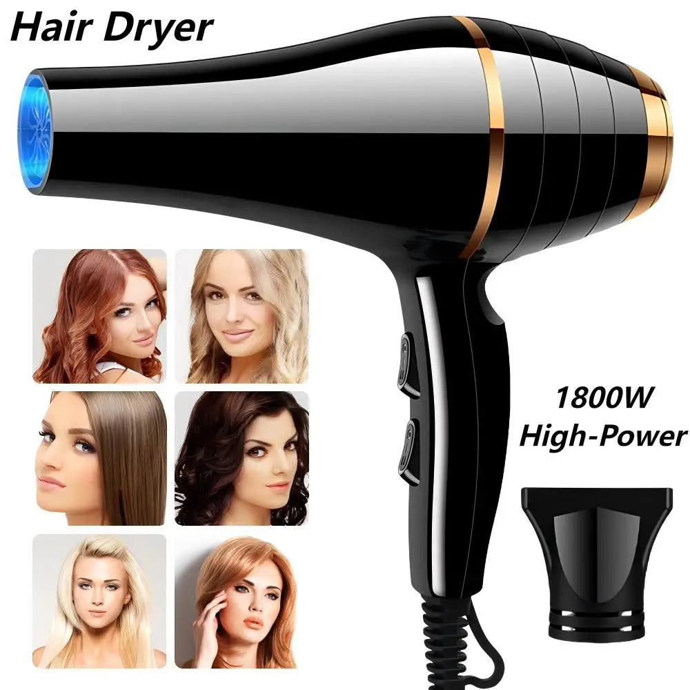 Professional Hair Dryer 1800W Powerful Quick Dry