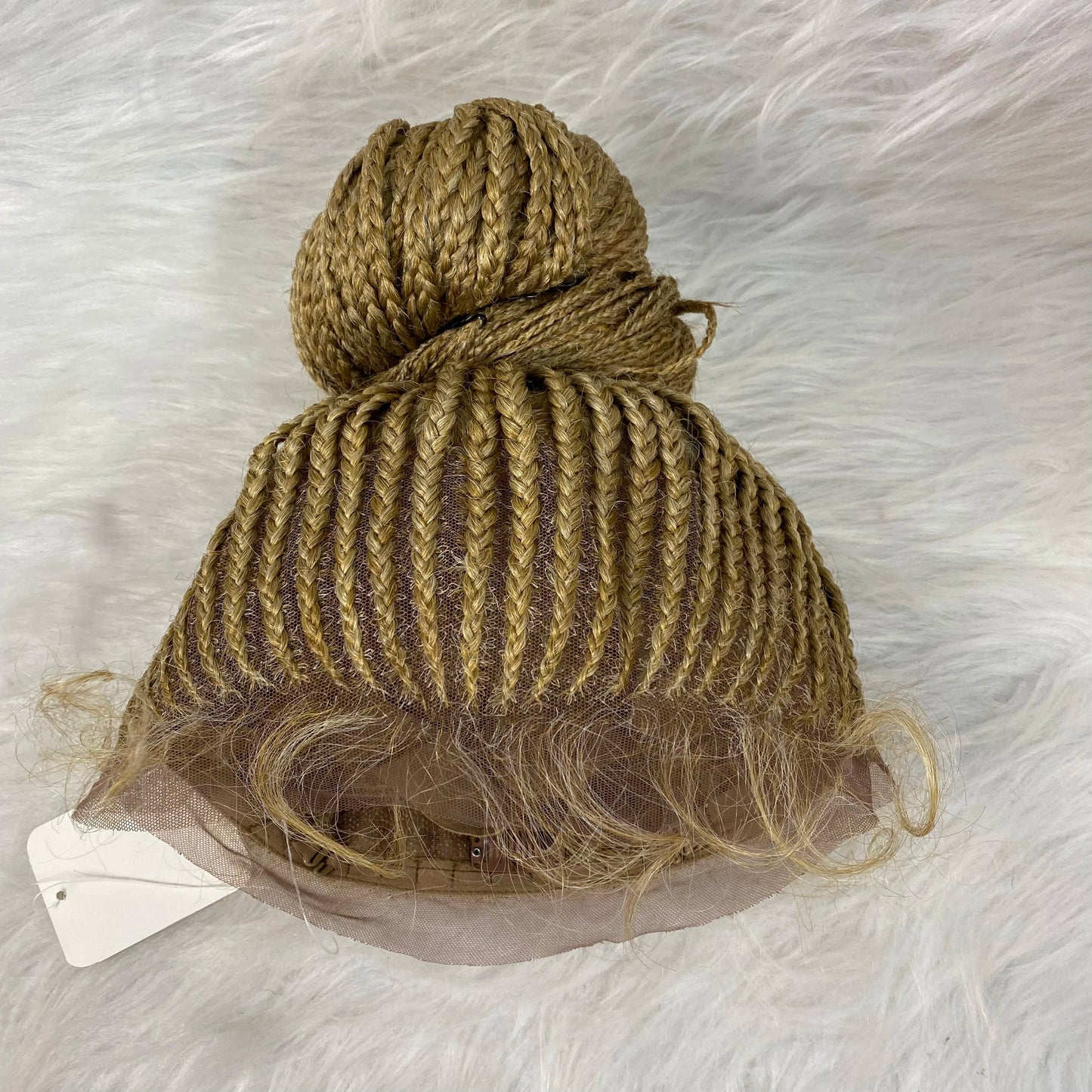 Lace Bun Braided Wigs Synthetic Lace Front - Supreme Lush Hair