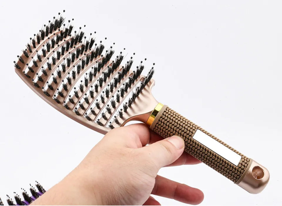 Hair Scalp Massage Comb Wet Curly Detangle Hair Brush Styling Tool