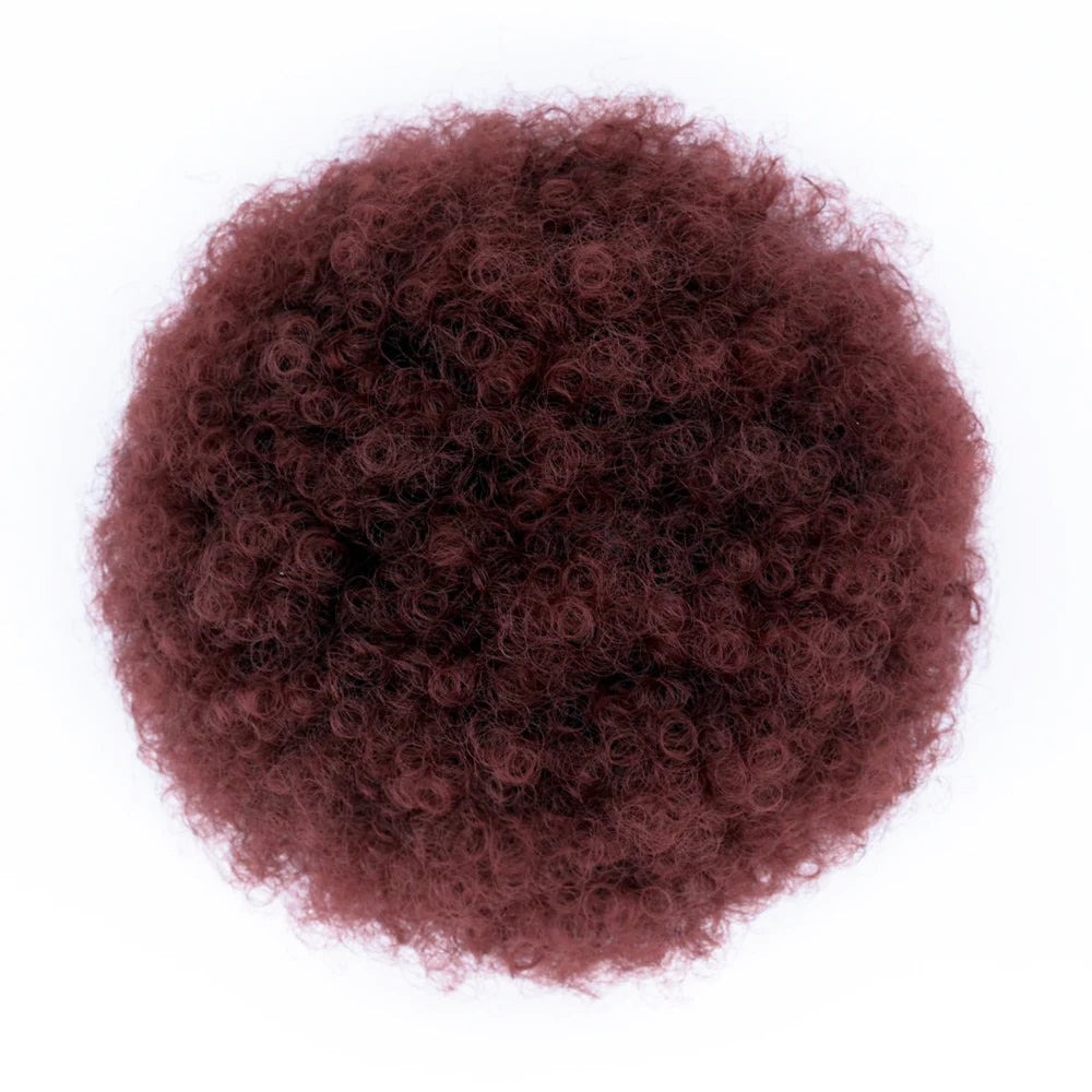 Afro Puff Drawstring Ponytail Extension Synthetic Afro Kinky Curly Puff Bun Hairpiece