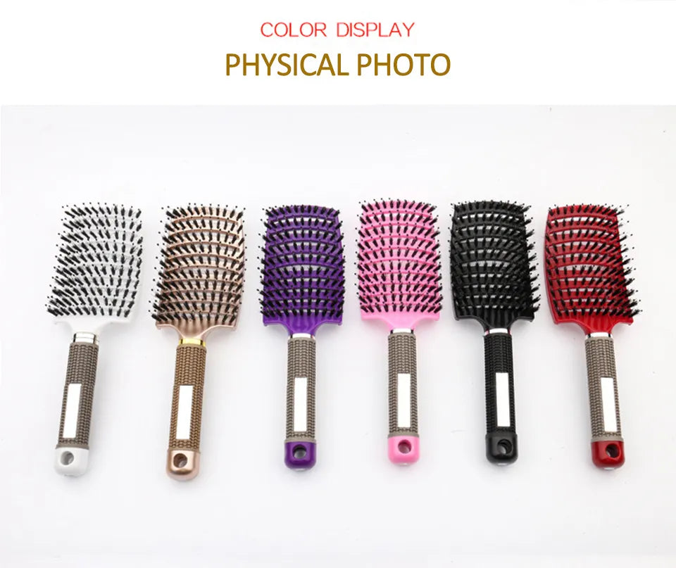 Hair Scalp Massage Comb Wet Curly Detangle Hair Brush Styling Tool