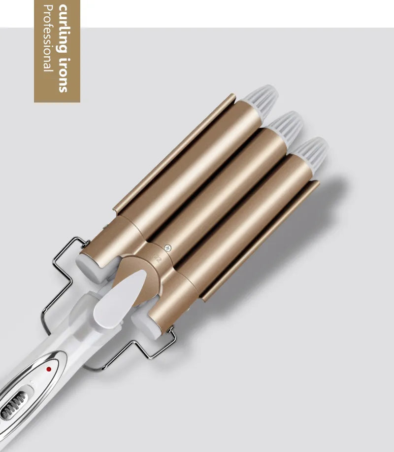 Ceramic Triple Barrel Hair Styler Hair Waver Styling Tools Hair Curlers Electric Curling
