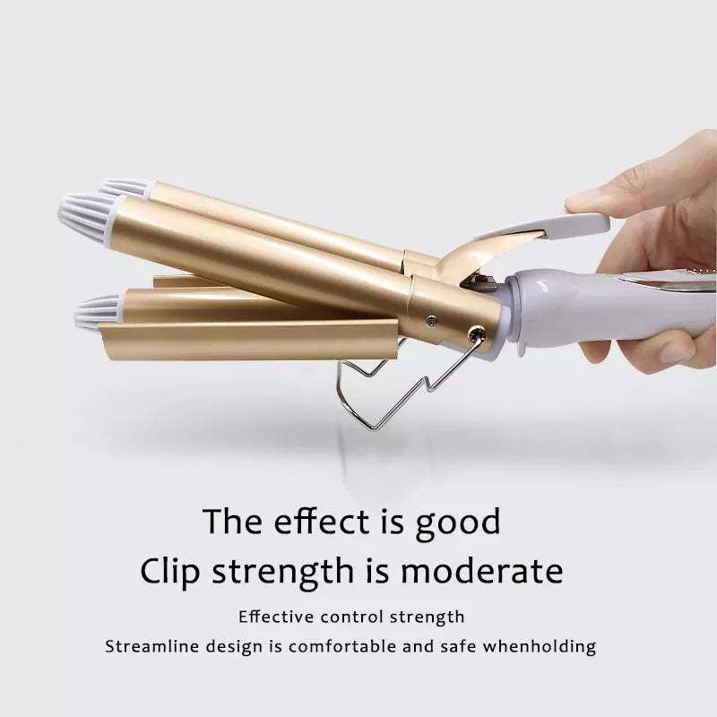 Ceramic Triple Barrel Hair Styler Hair Waver Styling Tools Hair Curlers Electric Curling