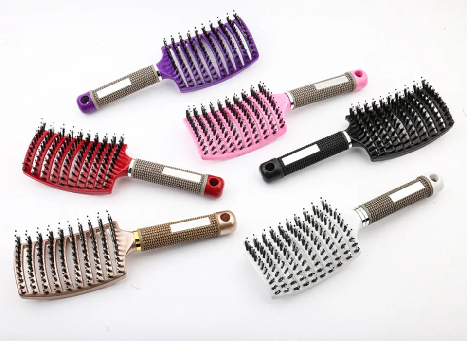 Hair Scalp Massage Comb Wet Curly Detangle Hair Brush Styling Tool