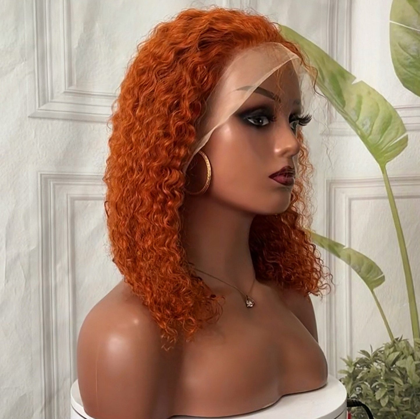 Deep Wave Bob Wig Lace Front Human Hair