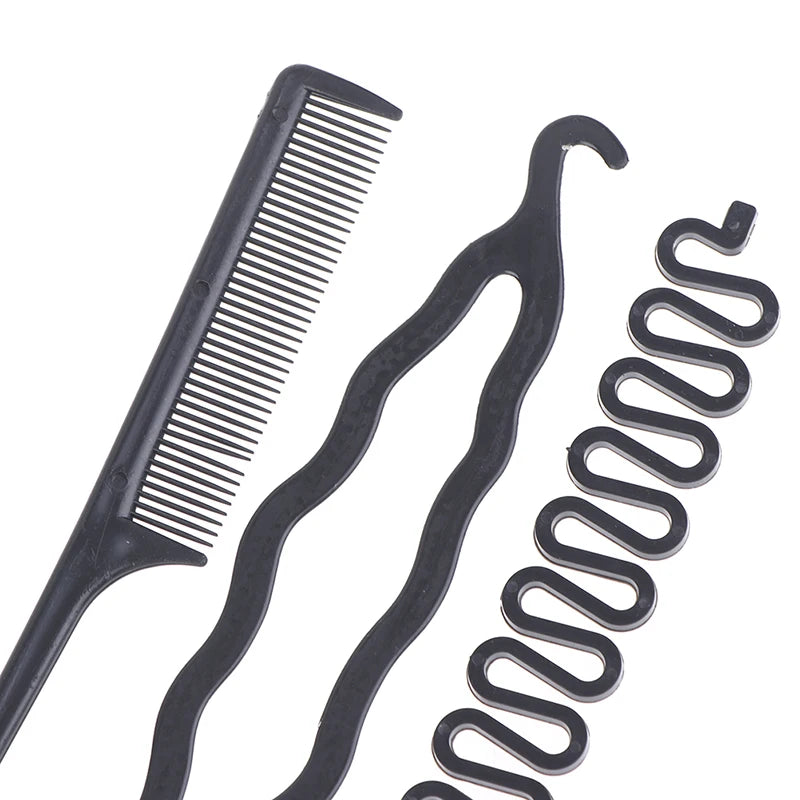 Hair Styling Tools Set DIY Braiding Braider Accessories Hairpin Twist Bun Barrettes Clips For Women Hairdressing
