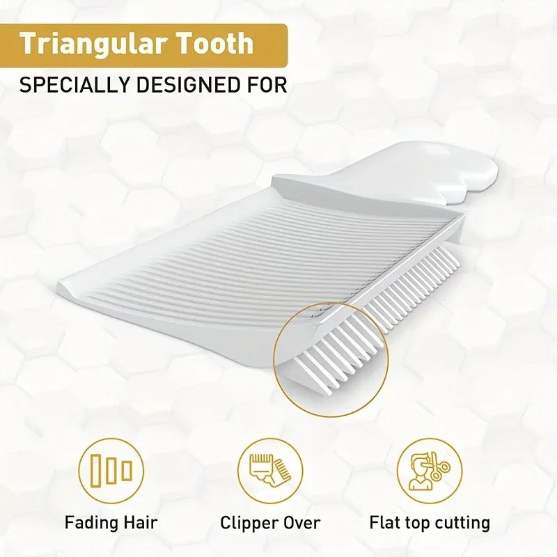 Professional Barber Clipper Blending Flat Top Hair Cutting Comb Heat Resistant Fade Brushn Styling Tool