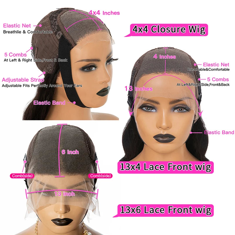 Reddish Brown Body Wave Lace Front Pre Plucked Closure Wig