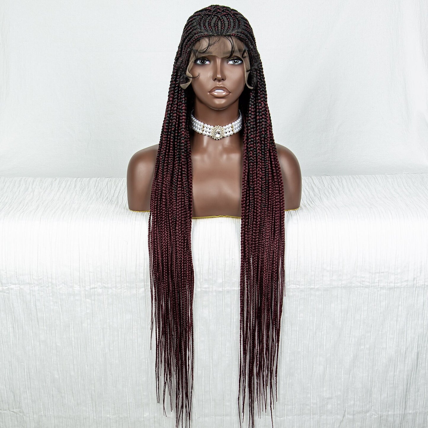 Lace Front Braided Long Cornrow Synthetic Box Braids - Supreme Lush Hair