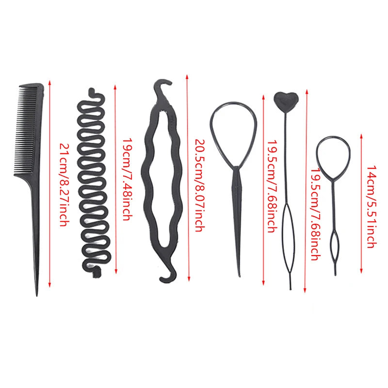 Hair Styling Tools Set DIY Braiding Braider Accessories Hairpin Twist Bun Barrettes Clips For Women Hairdressing