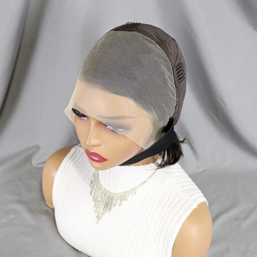 Pixie Curly 100% Human Hair Wig 13x4 Short Bob
