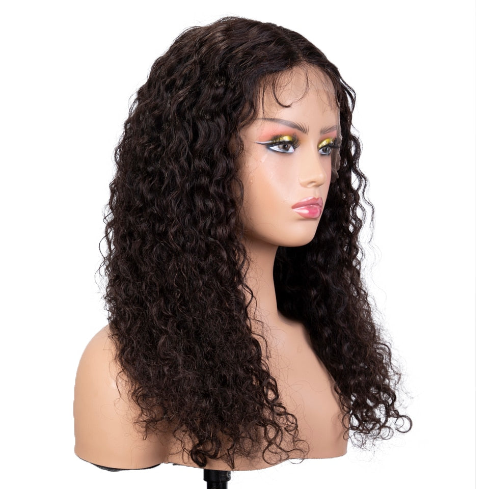 Lace Brazilian Sleek Curly 13x6x1 Transparent Human Hair Wig - Supreme Lush Hair