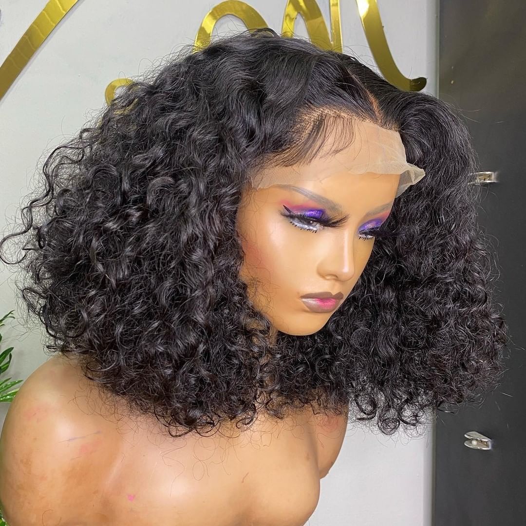Water Wave Lace Frontal Human Hair Wigs - Supreme Lush Hair