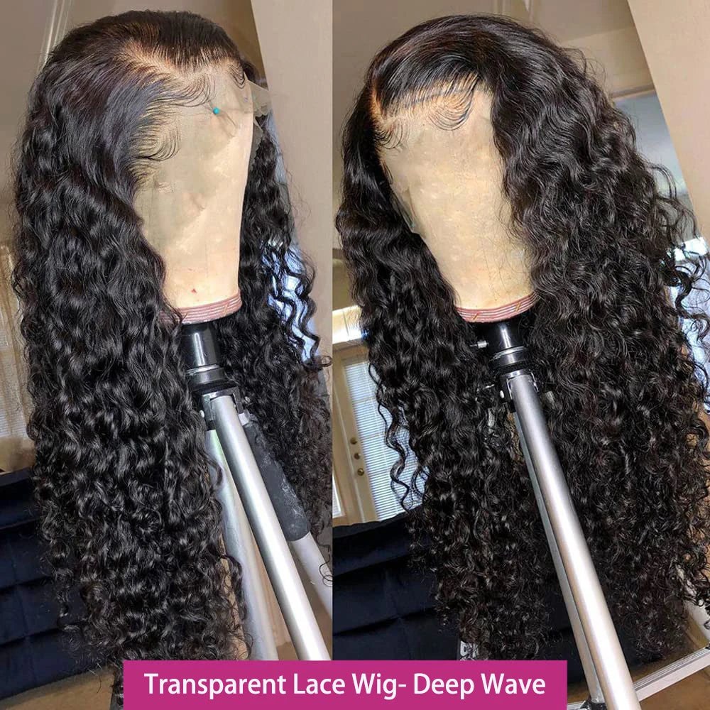 Deep wave frontal HD Lace Front Curly Brazilian Hair - Supreme Lush Hair