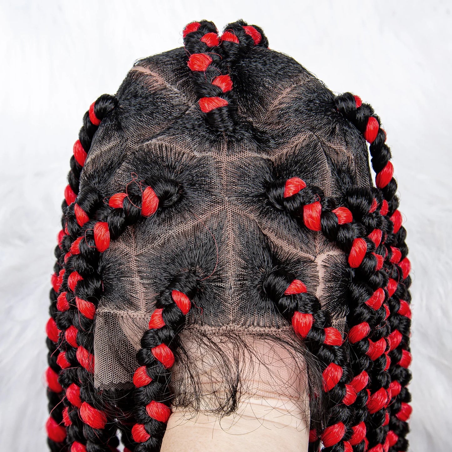 Lace Front Big Knotless Box Braids Wig - Supreme Lush Hair
