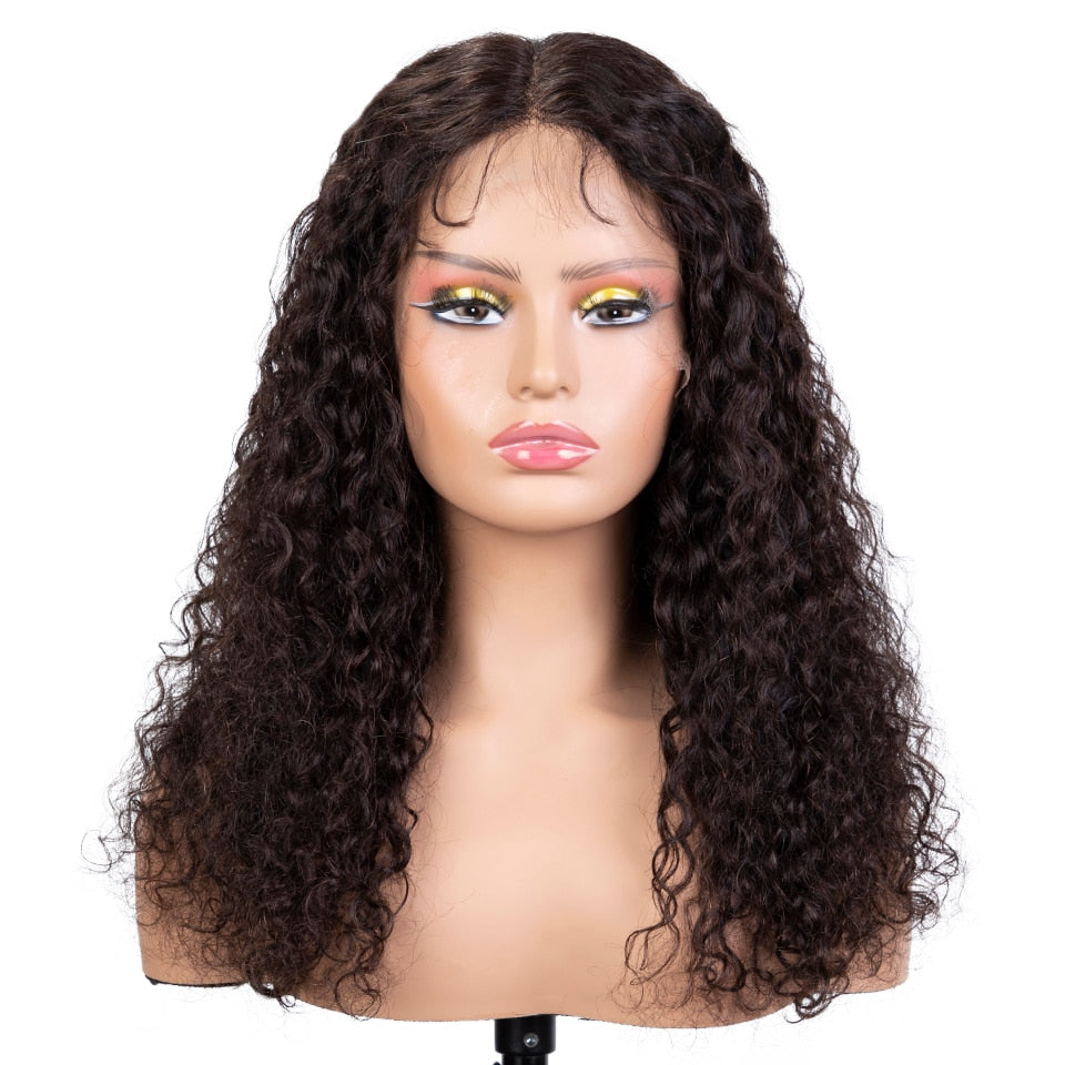 Lace Brazilian Sleek Curly 13x6x1 Transparent Human Hair Wig - Supreme Lush Hair