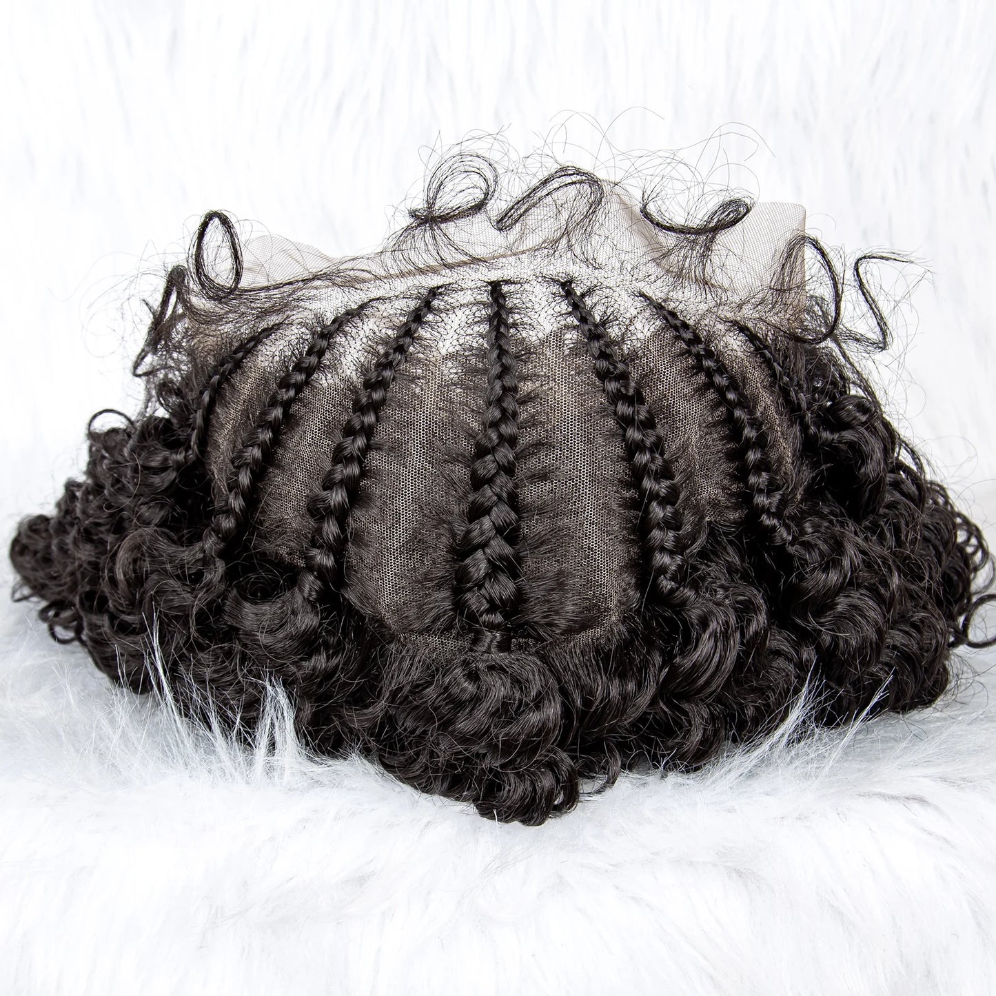 Lace Front Kinky Curly Cornrow Hair - Supreme Lush Hair