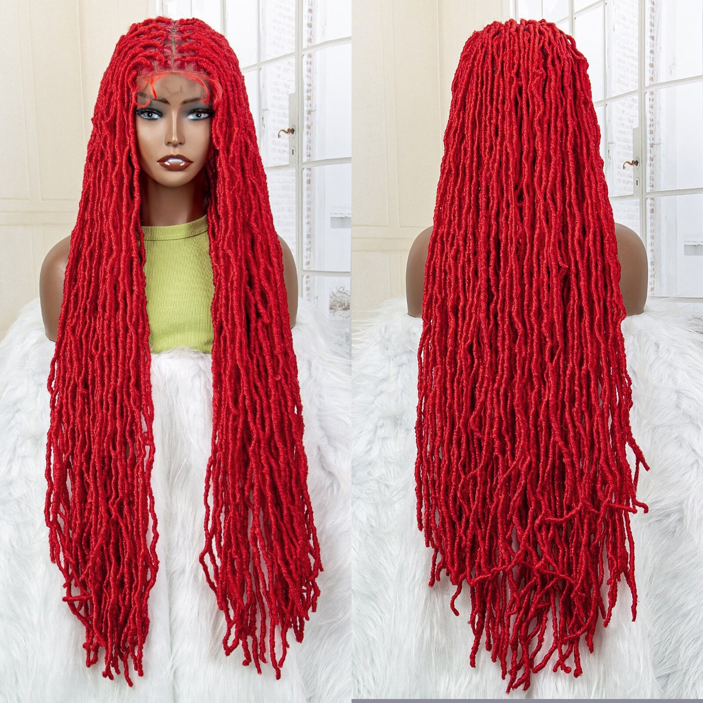 Lace Knotless Dreadlock Synthetic Full Lace Frontal Wigs - Supreme Lush Hair