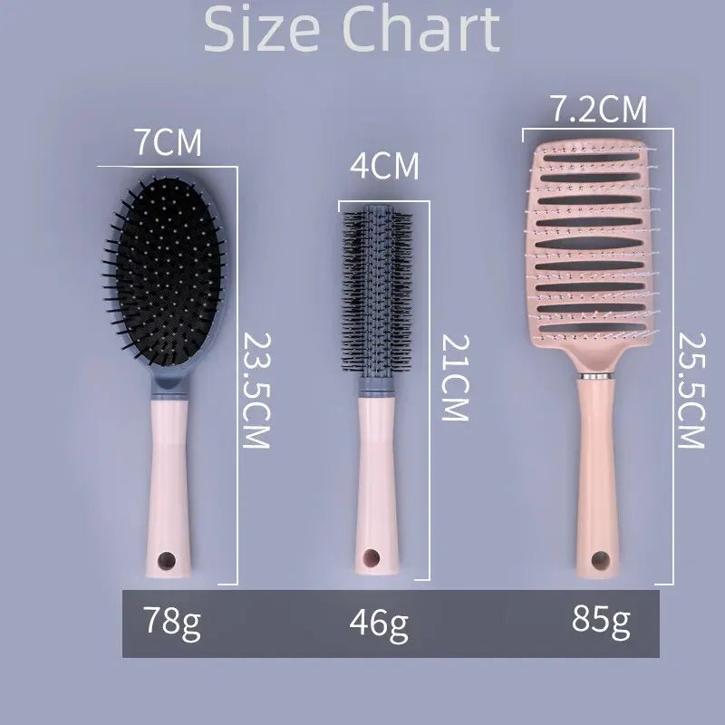 Portable Massage Scalp Fluffy Row Hair Styling Bubble Hair Brush
