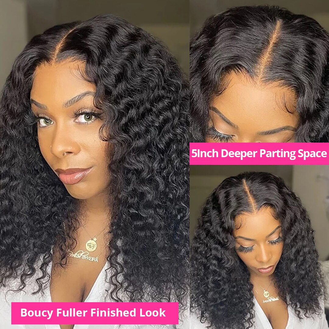 Water Wave Lace Frontal Human Hair Wigs - Supreme Lush Hair
