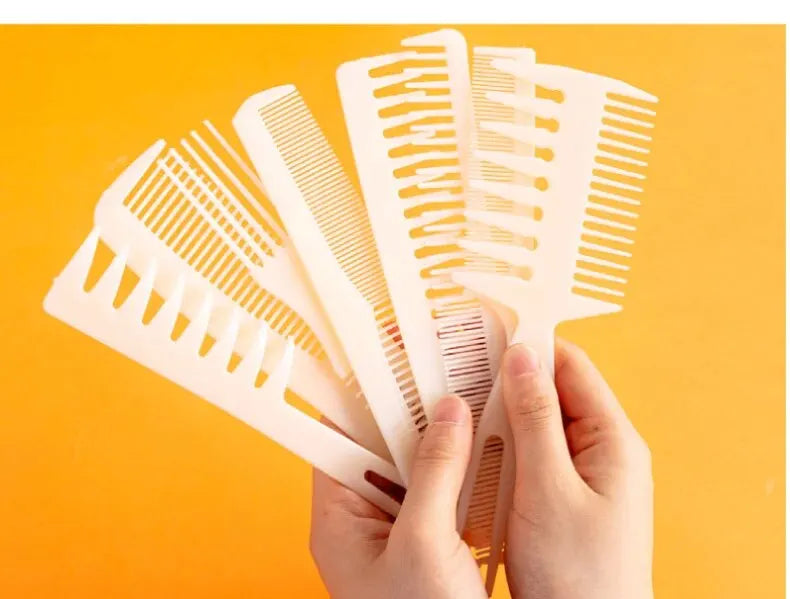 8 Piece Set Plastic Comb Vintage Back Head Styling Hair