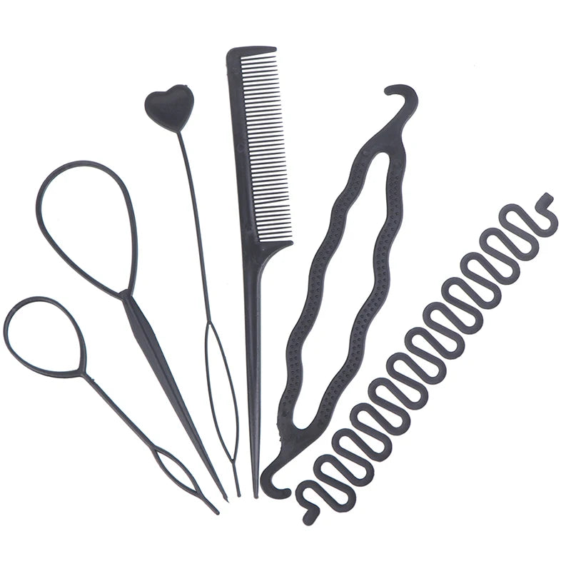 Hair Styling Tools Set DIY Braiding Braider Accessories Hairpin Twist Bun Barrettes Clips For Women Hairdressing
