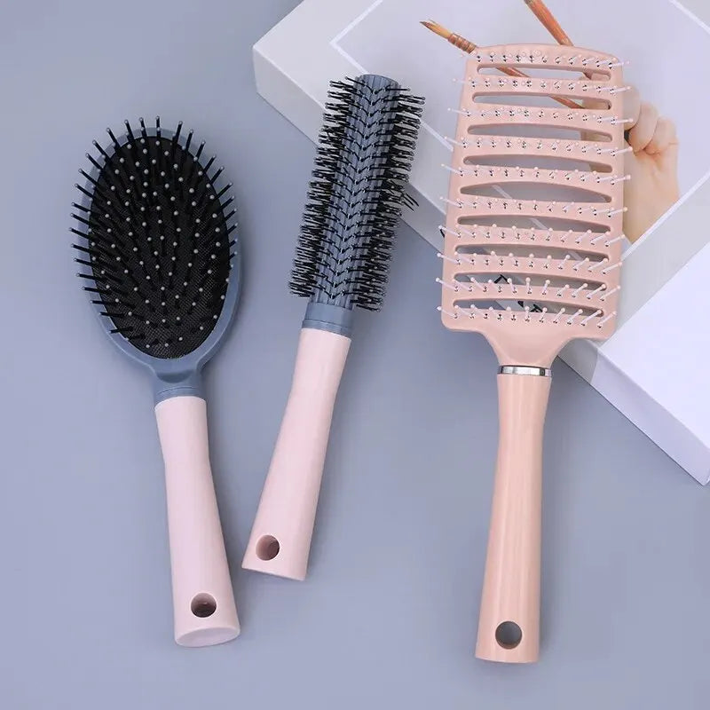 Portable Massage Scalp Fluffy Row Hair Styling Bubble Hair Brush