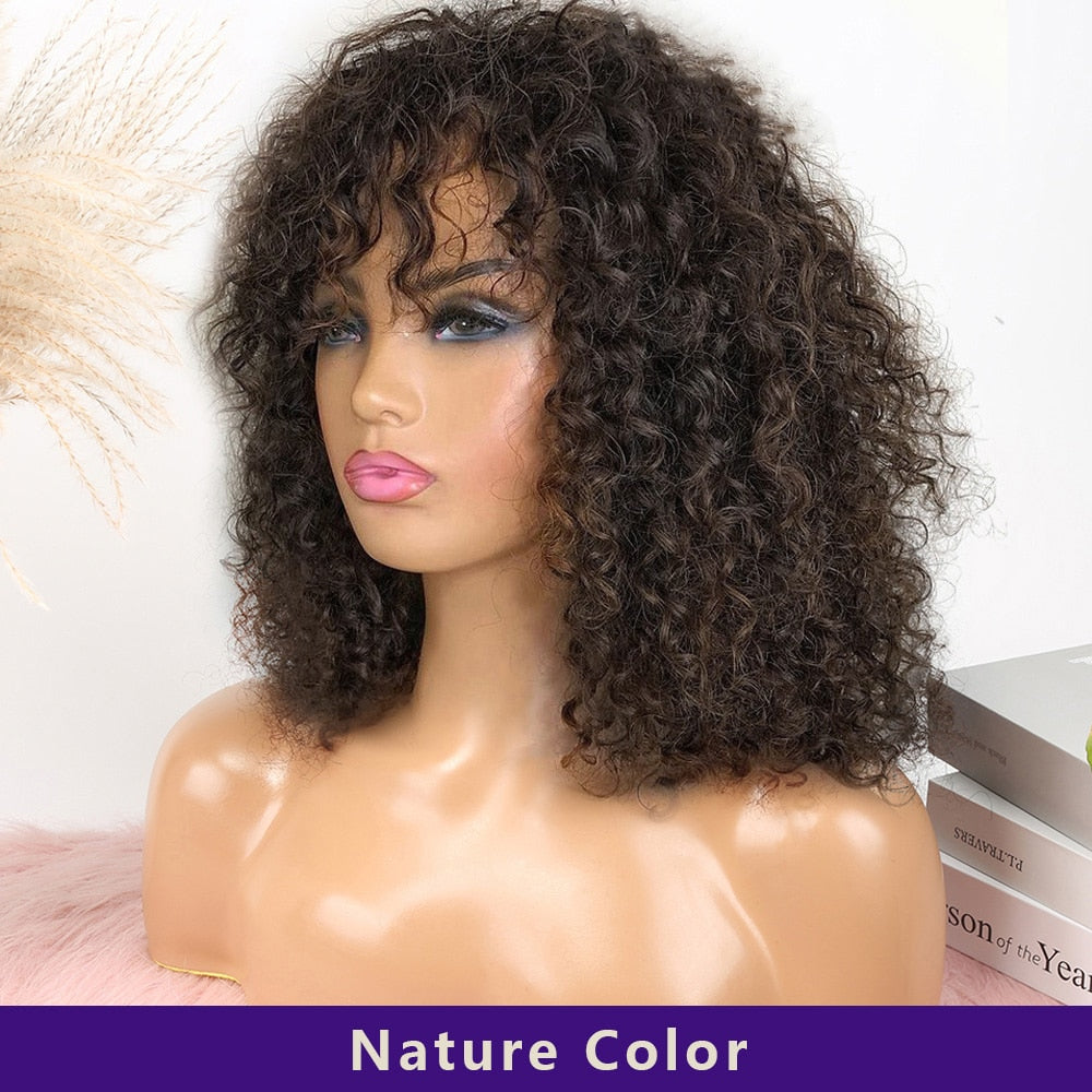 Short Bob Deep Wave Curly Natural Human Hair - Supreme Lush Hair