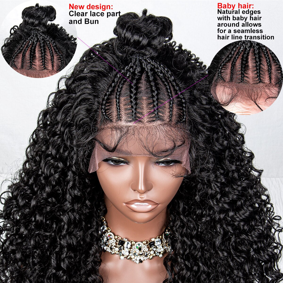 Lace Front Natural Hairline Knotless Bouncy Hair - Supreme Lush Hair