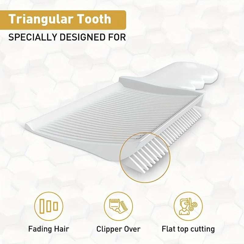 Professional Barber Clipper Blending Flat Top Hair Cutting Comb Heat Resistant Fade Brushn Styling Tool