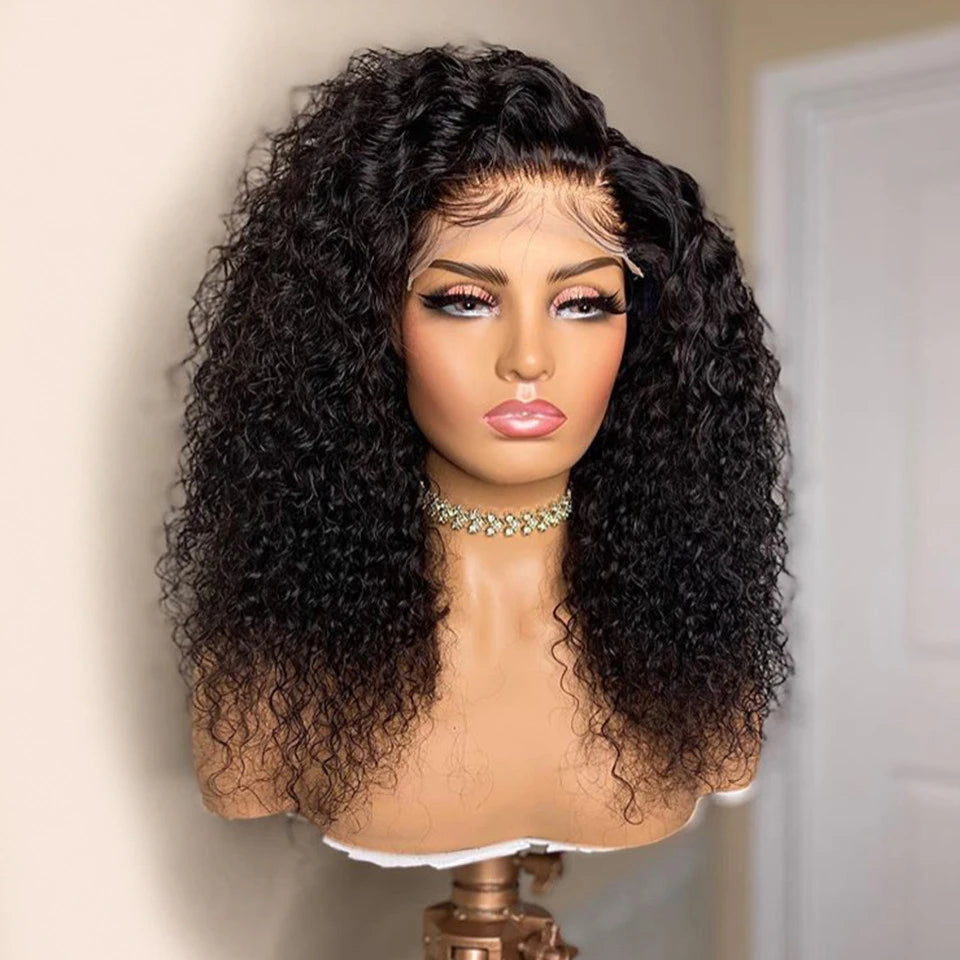 Deep Curly Lace Front Human Hair Wigs Remy Hair - Supreme Lush Hair