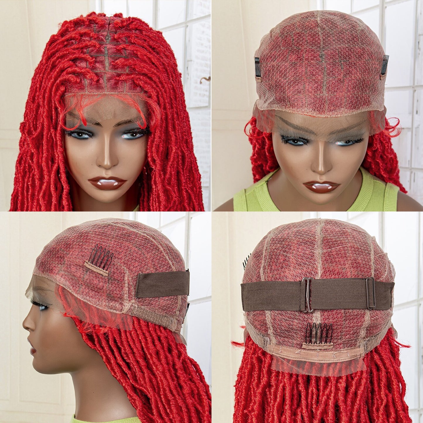 Lace Knotless Dreadlock Synthetic Full Lace Frontal Wigs - Supreme Lush Hair