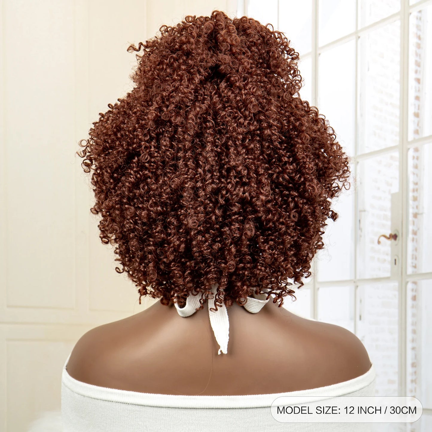 Short Synthetic Blonde Braided Wigs with Baby Hair Jerry Curly Hair Wigs Curly Bob Wig with Buns