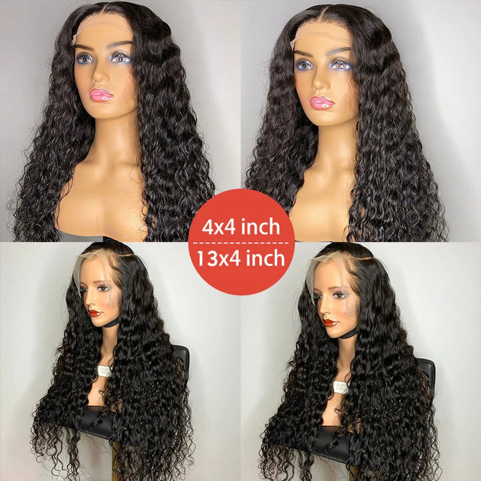 Deep Wave Glue less Lace Front Wigs