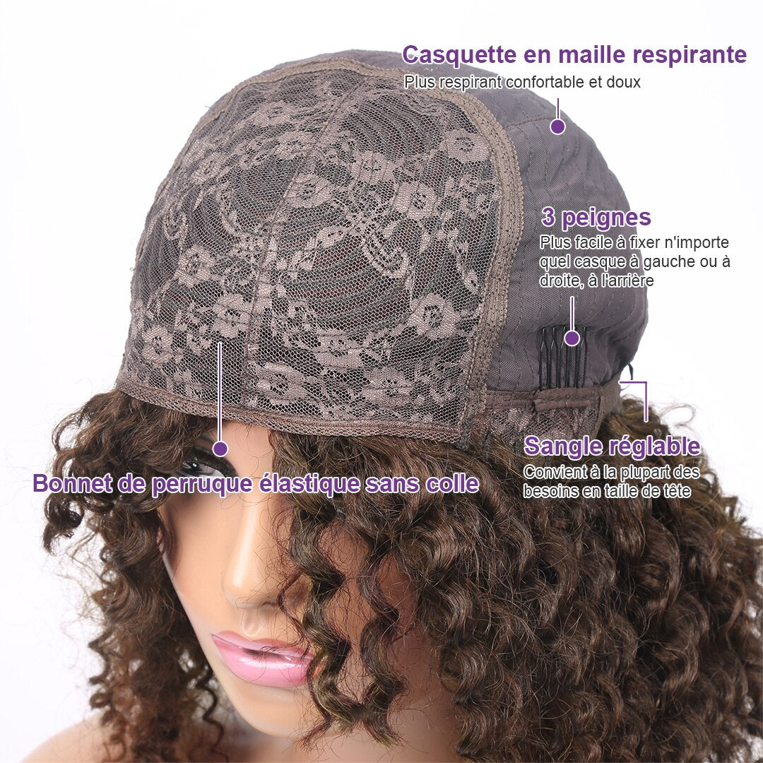 Short Bob Deep Wave Curly Natural Human Hair - Supreme Lush Hair