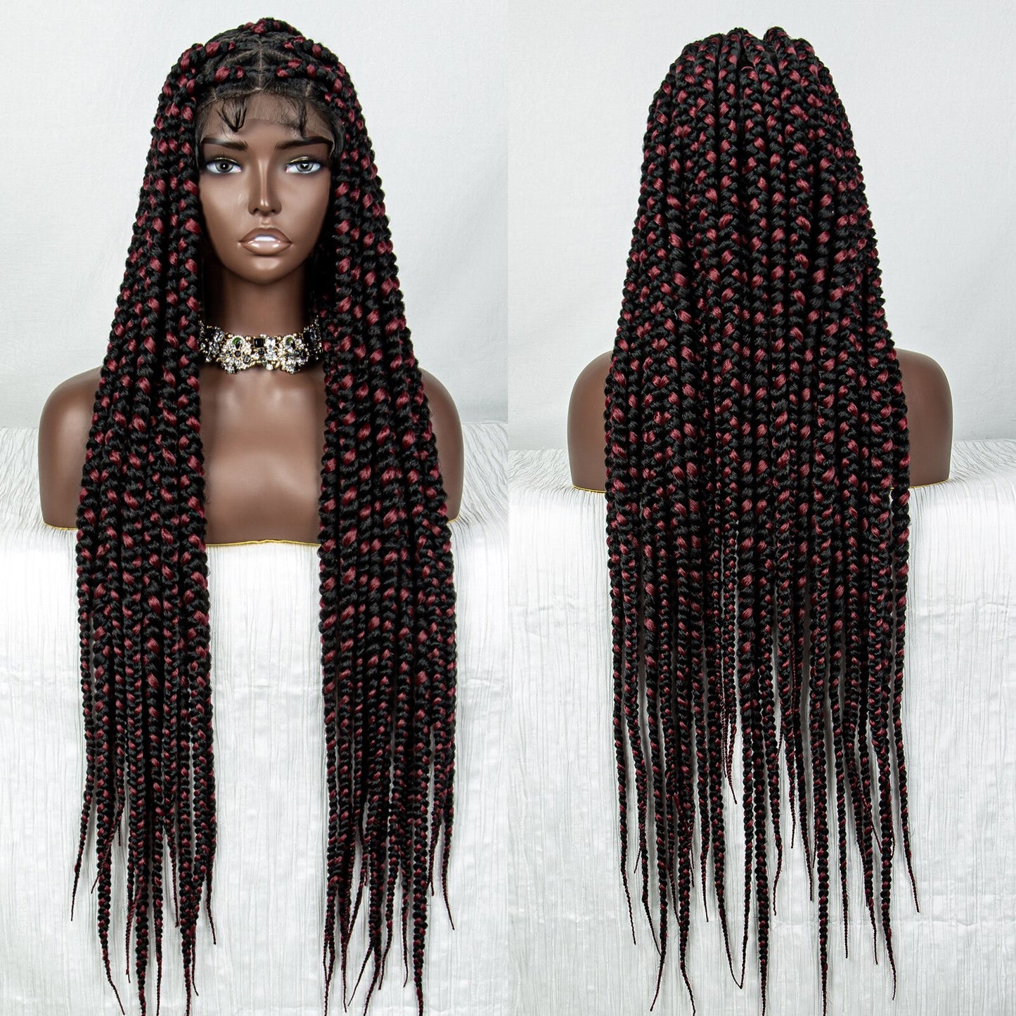 Braided Full Lace Lace Wig Box Braids - Supreme Lush Hair