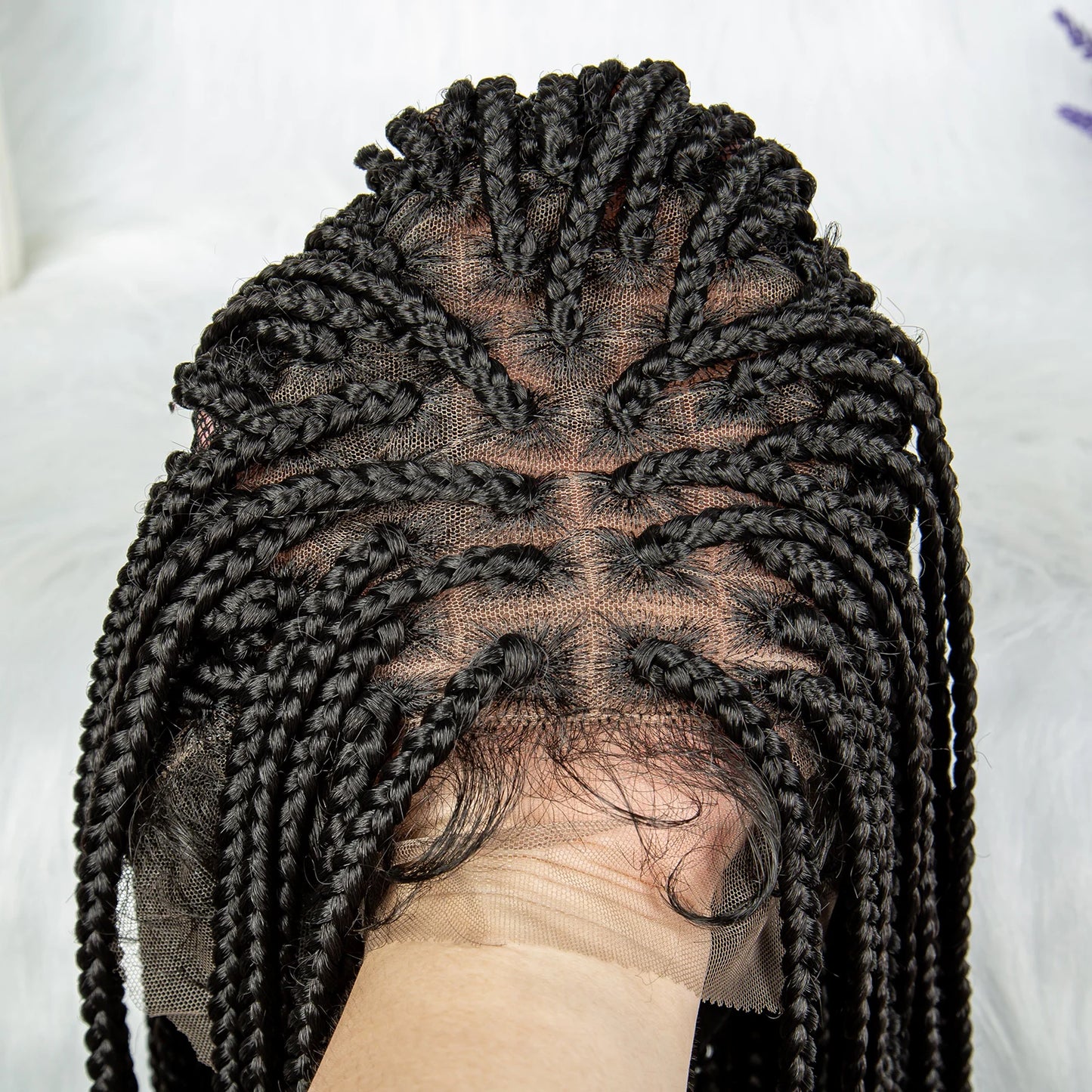 Lace Front Braided Synthetic Braids With Beads 14 inches