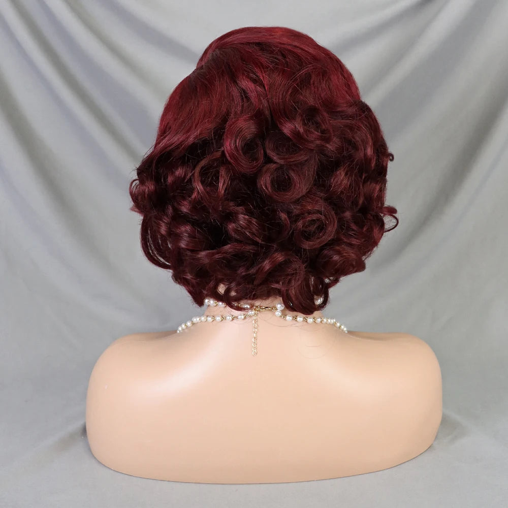 Pixie Cut Wig Short Bob Human Hair Transparent Lace Human Hair