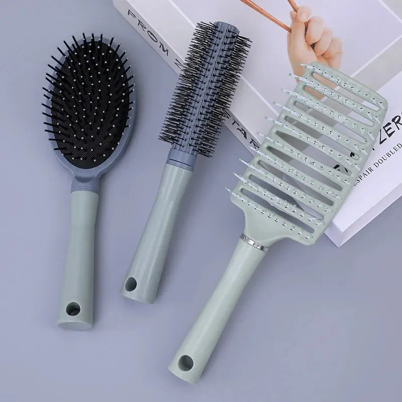 Portable Massage Scalp Fluffy Row Hair Styling Bubble Hair Brush
