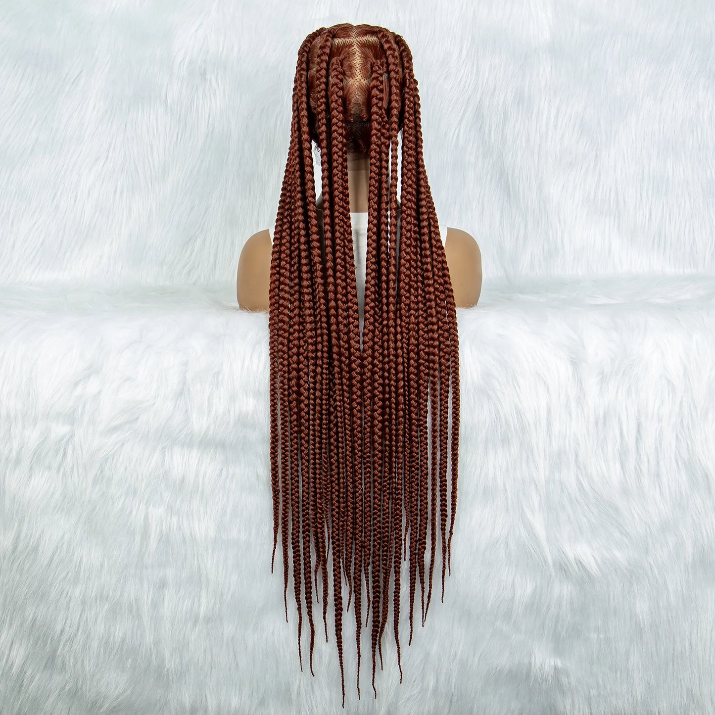 Ginger Cornrow Braids Full Lace Synthetic Lace Front Wig
