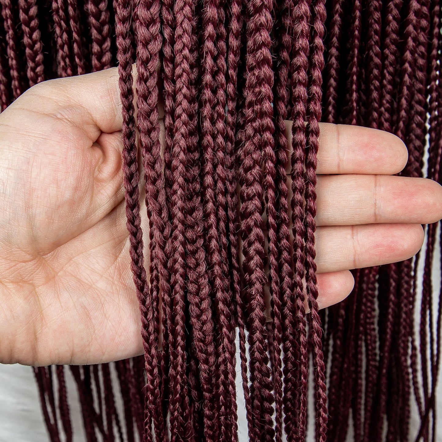 Knotless Cornrow Lace Box Braided Full Lace Synthetic Wigs - Supreme Lush Hair